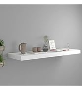 GOLINPEILO Floating Wall Shelf, Decor Wall Mounted Shelf, Hanging Shelf with Invisible Brackets f...