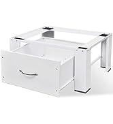 GOLINPEILO Laundry Pedestal for Washer & Dryer,Washer and Dryer Pedestal Base Stand with Drawer S...