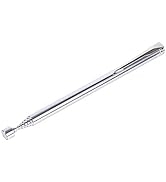 Zerodis 26’’ escopic Magnetic Pick Up Tool Rod Stick Extending Magnet Handheld Tool(Silver)