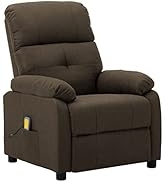 loibinfen Fabric Massage Reclining Chair w/Remote Control with 6 Levels Massage Programs, Massage...