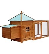 Loibinfen Outdoor Chicken Coop,Wooden Pet House, Indoor Bunny Cage Chicken Coops Guinea Pig House...