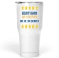 30 Oz White Large Tumbler