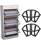 BORDSTRACT Three Layer Shoe Cabinet Hinge, Plastic Drawer Hinge, Shoe Cabinet Rack Hinge Flip Fra...