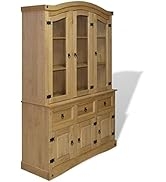 loibinfen Wooden Buffet Hutch Cabinet, Kitchen Hutch Sideboard, Buffet Cabinet on Storage Island,...