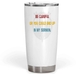 20 Oz White Fat Tumbler