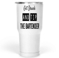 30 Oz White Large Tumbler