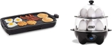 Griddle + Egg Cooker Electric, Black