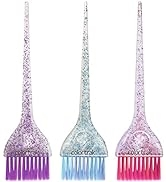 Colortrak 3 Pack Colours Tint Brushes, Multicolor Glitter Brush Trio, Colorful Blend of Soft Feat...