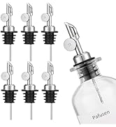 Pafusen 6 Pack Coffee Syrup Dispenser, Auto Flip Olive Oil Pourer, Metal Pour Spout for Liquor Bo...