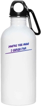 3. 20oz White Stainless Steel Water Bottle