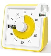 Visual Timer with Protective Case, 60-Minute Countdown Timer for Kids Autism ADHD Classroom Home ...