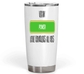 20 Oz White Fat Tumbler