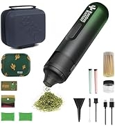 KactusKutter K1 Electric Herb Grinder Premium Set, 10-in-1 Gift Set with Smell Proof Bag and Roll...