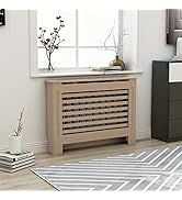 GOLINPEILO MDF Household Living Room Heater Heating Side Stand Radiator Cover Cabinet Shelf, Radi...