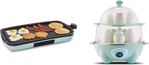 Griddle + Egg Cooker, Aqua