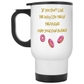 14 Oz White Travel Mug