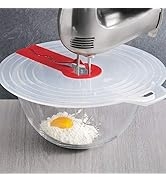 BORDSTRACT 31cm Mixer Bowl Cover, Plastic Splash Guard Compatible with Stand Mixer, Mixer Bowl Li...