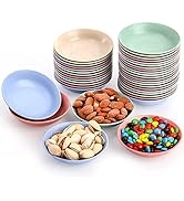 WUWEOT 40 Pack Wheat Straw Dish, 3.4" Dipping Bowls Unbreakable Seasoning Dishes, Shallow Bottom ...