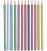 12Pcs Colored Pencil Set, Metallic Fluorescent Professional Coloring Pencil Art Colored Pencils S...