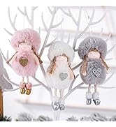 WUWEOT 3 Pack Christmas Angel Hanging Doll, Cute Doll Gift Christmas Crafts Elves Decorations, An...