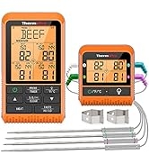 ThermoPro TP829 Wireless Meat Thermometer for Grilling and Smoking, 1000FT Grill Thermometer for ...