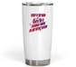 20 Oz White Fat Tumbler