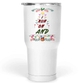 30 Oz White Large Tumbler