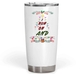 20 Oz White Fat Tumbler