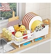 YKLSLH Expandable Dish Drying Rack Dish Racks for Kitchen Counter, Space Saving Dish Rack,Durable...