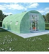 GOLINPEILO Large Walk-in Plant Greenhouse, Upgraded Portable Green House Gardening Plant Hot Outd...