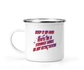 12 Oz White Camping Mug