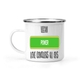 12 Oz White Camping Mug