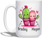 Cactus Couple White Mug