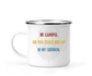 12 Oz White Camping Mug