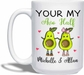 Your My Avo Half White Mug