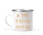 12 Oz White Camping Mug