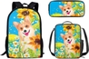 Cute Corgi Sunflowers