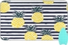 Pineapple on Blue and White Stripes-1