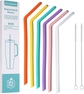 6pcs color silicone straw for Stanley