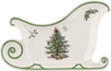 Christmas Tree Embossed Sleigh Platter