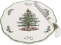 Christmas Tree Appetizer Plate with Cheese Knife