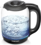 1.7L - Glass Electric Kettle ﻿w/ Easy-Fill Lid