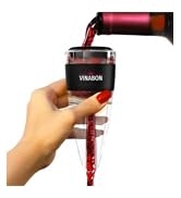 VINABON Wine Aerator – Professional-Quality 3-in-1 Multi-Stage Red Wine Decanter with Aerator