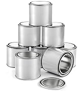 Metal Paint Cans, Empty Half Pint Size Paint Buckets, 1/2 Pint Unlined Storage Container with Lids