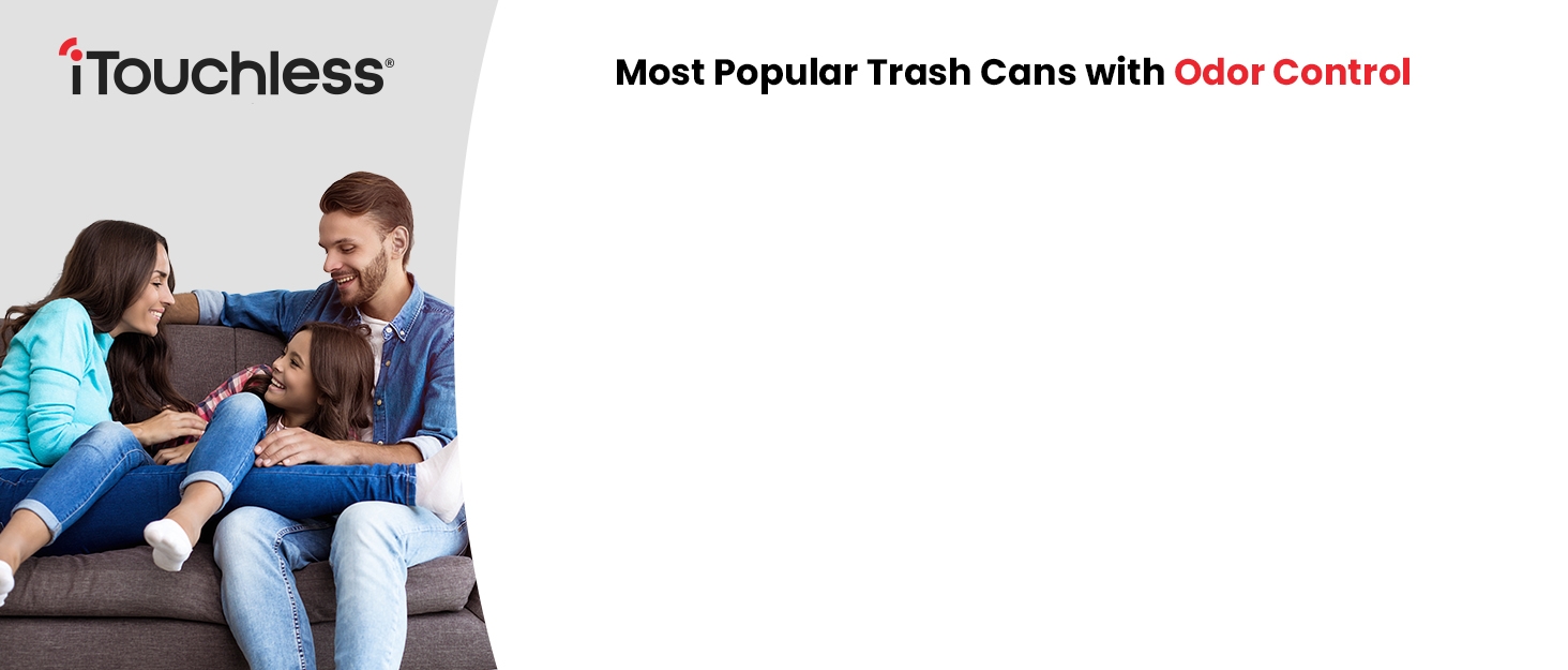 iTouchless most popular trash cans with odor control